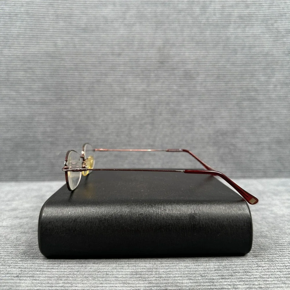 Magnivision Y2k Reading Glasses +1.50 Oval Burgundy Metal CT0107 Hyper Full MVC